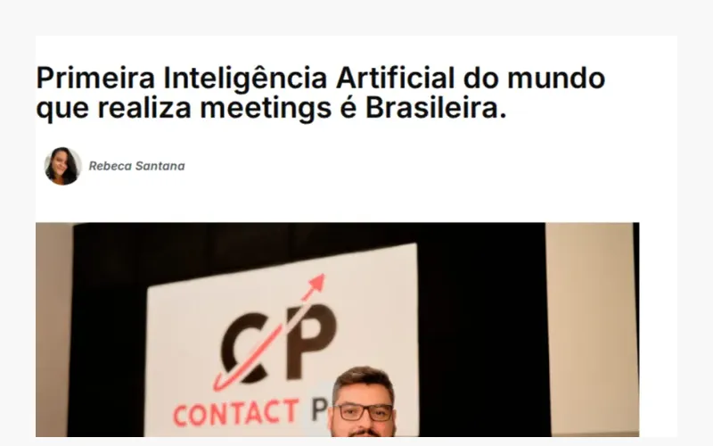 Print da matéria da Istoé Negócios sobre automação comercial da Contact Pro